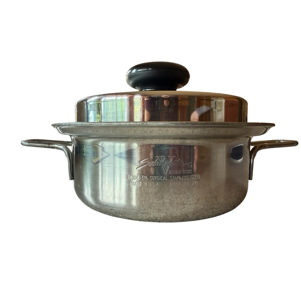 SALADMASTER Versa Tec 1 Quart .9L Stalnless Steel Pot & Lid TP304-316 No Handle